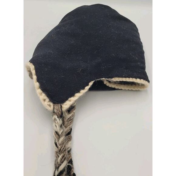 Wool Mohawk Style Sherpa Hat‎ Made In Nepal - Picture 7 of 8